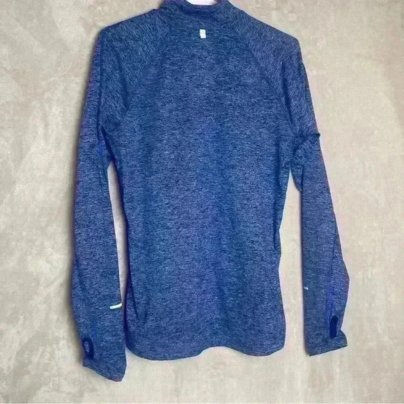 Nike Running Dri-Fit Blue 1/4 Zip - Picture 2 of 3